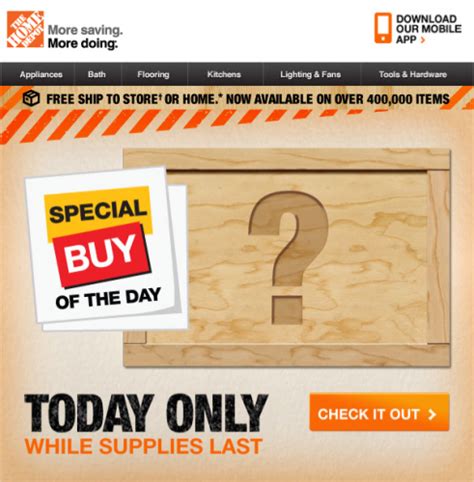 home depot deal of the day